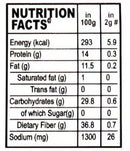 The Nutrition Facts of 24 Mantra Organic Sambar Powder 