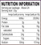 The Nutrition Facts of This is the Nutrition of Britannia Bourbon ( 8 pack).