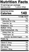 The Nutrition Facts of Kawan Chapatti Value Pack (24pcs) 