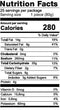 The Nutrition Facts of Kawan Paratha Value pack (25pcs) 