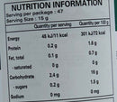 The Nutrition Facts of Shan Ginger Garlic Paste Large 