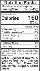 The Nutrition Facts of Anil Roasted Vermicelli Short
