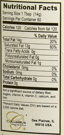 The Nutrition Facts of BUTCHER BOY COCONUT OIL
