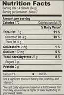 The Nutrition Facts of This is the Nutrition of Britannia Good Day Butter Cookies (4Packs).