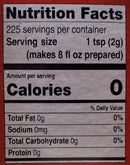 The Nutrition Facts of Brooke Bond Red Label Tea Small 