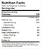 The Nutrition Facts of Butcher Boy Vegetable Oil