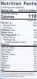 The Nutrition Facts of Camel Culture Camel Milk 