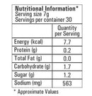 The Nutrition Facts of Ching's Dark Soy Sauce 
