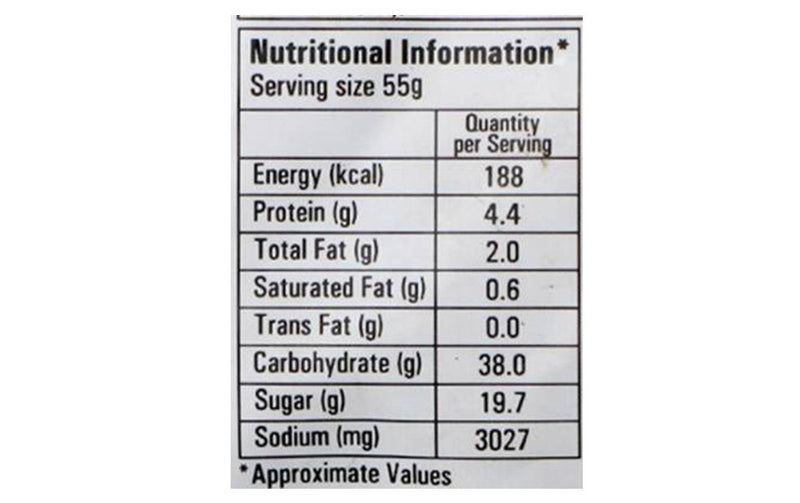 The Nutrition Facts of Ching's Mixed Vegetables 