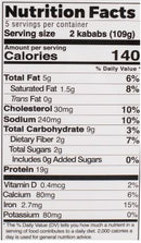 The Nutrition Facts of Colonel Kababz Chicken Chapli Kababs 
