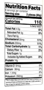 The Nutrition Facts of Colonel Kababz Chicken Seekh Kabab Family Pack 
