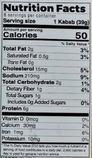 The Nutrition Facts of Colonel Kababz Lamb Seekh Kababs 