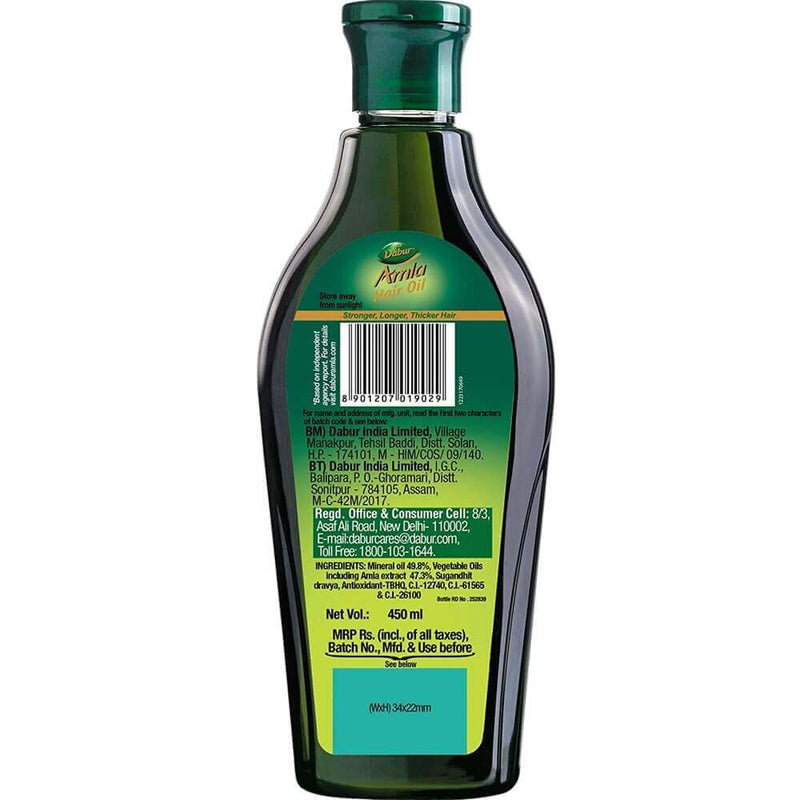 The Nutrition Facts of Dabur Amla Hair Oil
