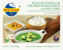 Daily Delight Palak Paneer With Steamed Basmati Rice & Dal Tadka | MirchiMasalay