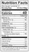 The Nutrition Facts of Daily Delight Red Onion
