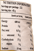 The Nutrition Facts of The Nutrition Facts of Deccan Kerala Matta Rice