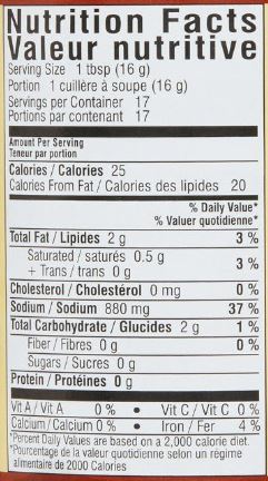 The Nutrition Facts of Deep Garlic Pickle Relish 