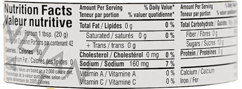 The Nutrition Facts of Deep Katki Pickle 