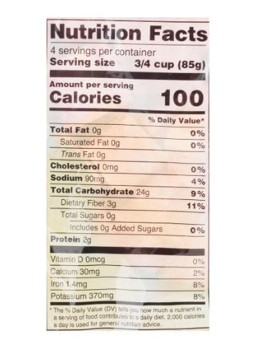 The Nutrition Facts of Deep Ratalu
