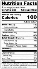 The Nutrition Facts of Deep Tuvar Lilva