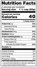 The Nutrition Facts of Deep Val Papdi Cut indian Valor Beans