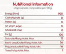 The Nutrition Facts of Fortune Mustard Oil