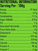 The Nutrition Facts of Gits Punjabi Kadhi Ready Meals 