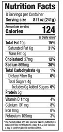 The Nutrition Facts of Gopi Lassi Yogurt Drink Large 