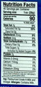 The Nutrition Facts of Gopi Paneer Large Pack 
