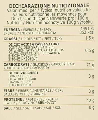 The Nutrition Facts of Granoro Couscous