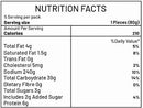The Nutrition Facts of Haldirams Tandoori Naan Value Pack (4 pcs) 