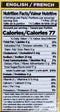 The Nutrition Facts of Jazaa Pudding Mix Caramel Flavor 