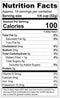 The Nutrition Facts of KRINOS Baldo Rice