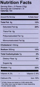 The Nutrition Facts of K&N Chicken Shami Kabab 