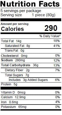 The Nutrition Facts of Kawan Chilli & Garlic Paratha (5pcs) 