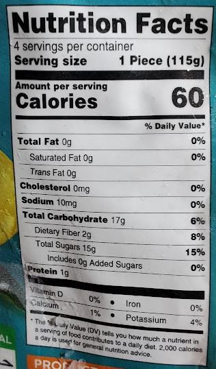 The Nutrition Facts of Lahori Delight Sindhri Slices 
