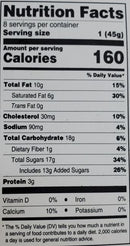 The Nutrition Facts of Lahori Delight kalakand 