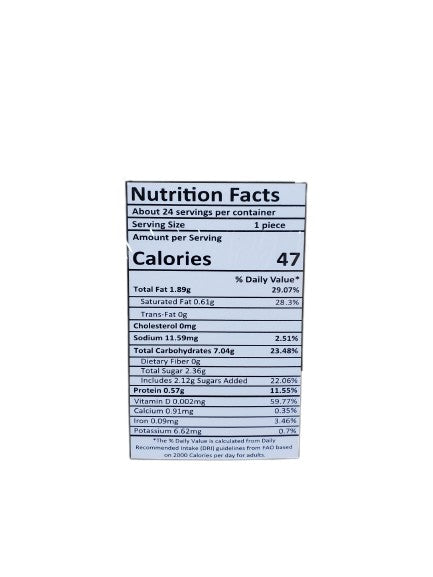 The Nutrition Facts of Lazzat Assorted Biscuits 