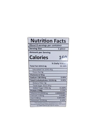 The Nutrition Facts of Lazzat Round Bakarkhani 
