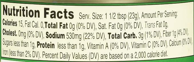 The Nutrition Facts of Maesri Green Curry Paste 