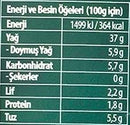 The Nutrition Facts of Marmarabirlik Dried Natural Black 