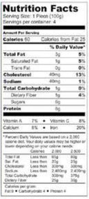 The Nutrition Facts of Mezban Chicken Seekh Kabab FP Regular 