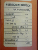 The Nutrition Facts of National Chatpata Pakora Mix 