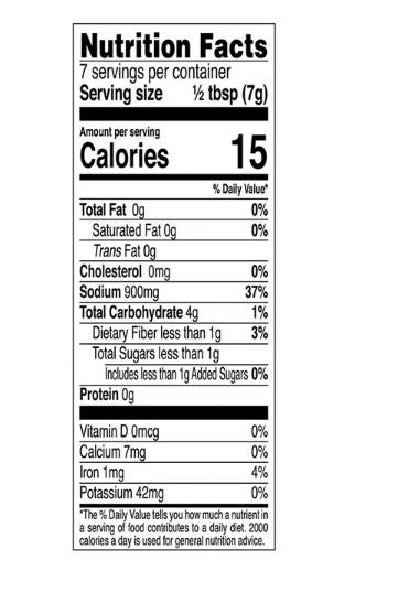 The Nutrition Facts of National Chicken Jalfrezi 