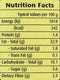 The Nutrition Facts of National Crushed Pickle (Mixed In oil) Big 