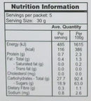 The Nutrition Facts of National  Kheer Mix 