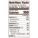 The Nutrition Facts of Pepperidge Farm Puff Pastry Frozen Sheets Pastry Dough