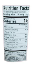 The Nutrition Facts of Pulse Guava Candy With Tangy Twist 