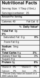 The Nutrition Facts of Quice Mango Fruit Drink Small