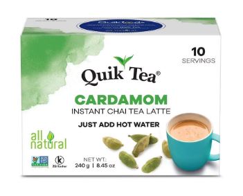 Quick Tea Cardamom Instant Chai 10 Pouches